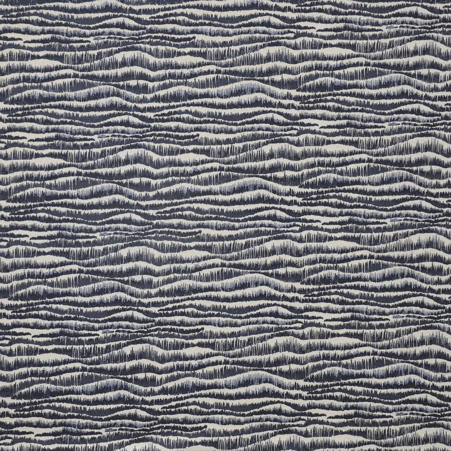 Athabasca # 819 Waterfall by Maxwell Fabric COLOR WAVES-RIVIERA 70% COTTON/25% POLYESTER 5% LINEN INDIA V-6"H-18" 54" - Fabric Carolina -