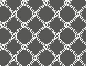 Open Trellis Grey Wallpaper by Inspired by Color