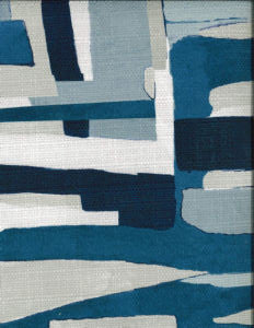 Apex Blue 100-36 by Norbar Fabric MONTAGE 100 POLYESTER SPAIN 17 3/4"V 27 1/6"H 54 - Fabric Carolina -