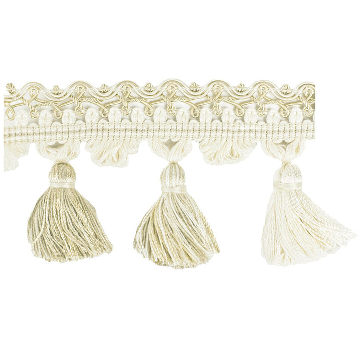 Apollo 34 Alabaster by Stout Trim ART OF DESIGN TASSEL FRINGE 92%SVI 5%POL 3%COT CHINA </p><p>Repeat: 0 2.5 in - Fabric Carolina -