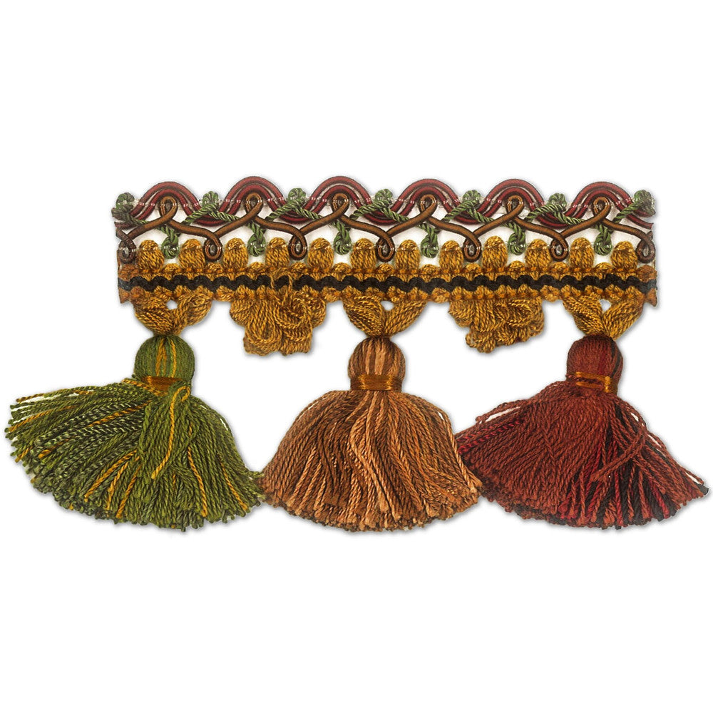 Apollo 43 Aubergine by Stout Trim ART OF DESIGN TASSEL FRINGE 92%SVI 5%POL 3%COT CHINA Horizontal: 0.000 and Vertical: 0.000 2.5 in - Fabric Carolina -