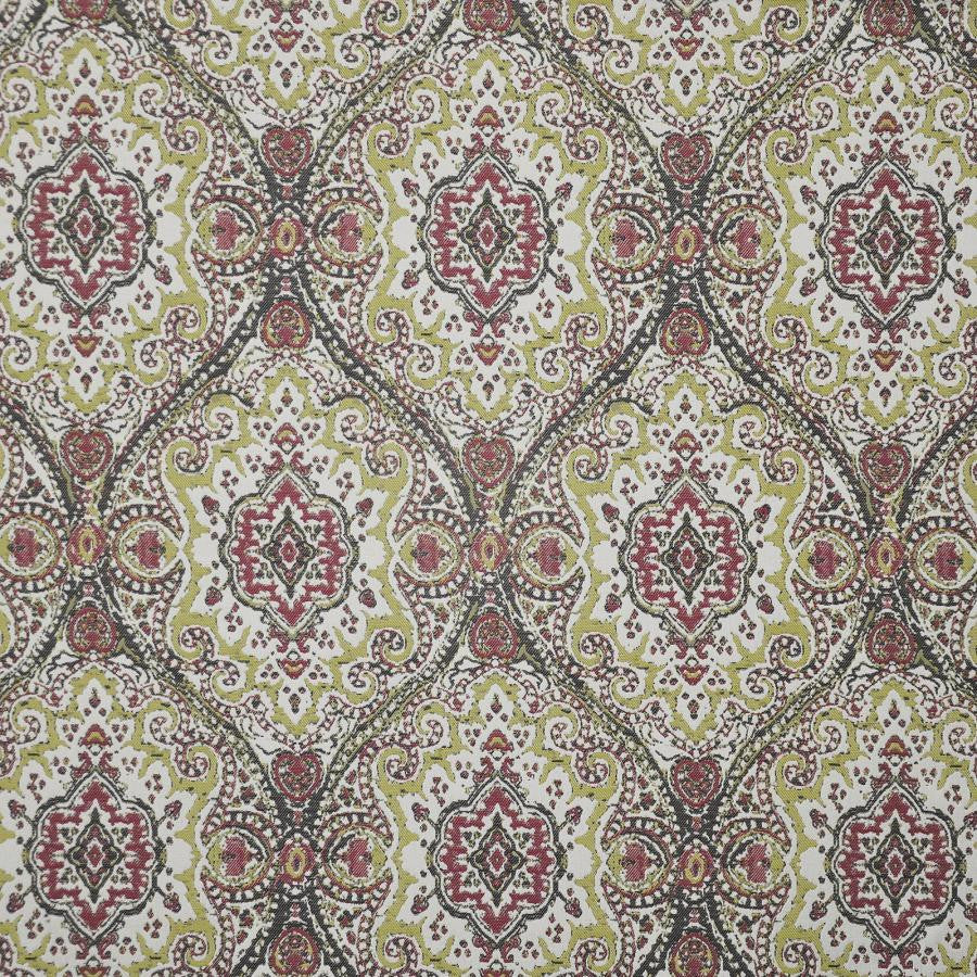 Atlantis # 437 Dragonfruit by Maxwell Fabric HOME & GARDEN-ACT V 100% BELLA-DURA POLYOLEFIN USA V-21.3"H-13.5" 54" - Fabric Carolina -