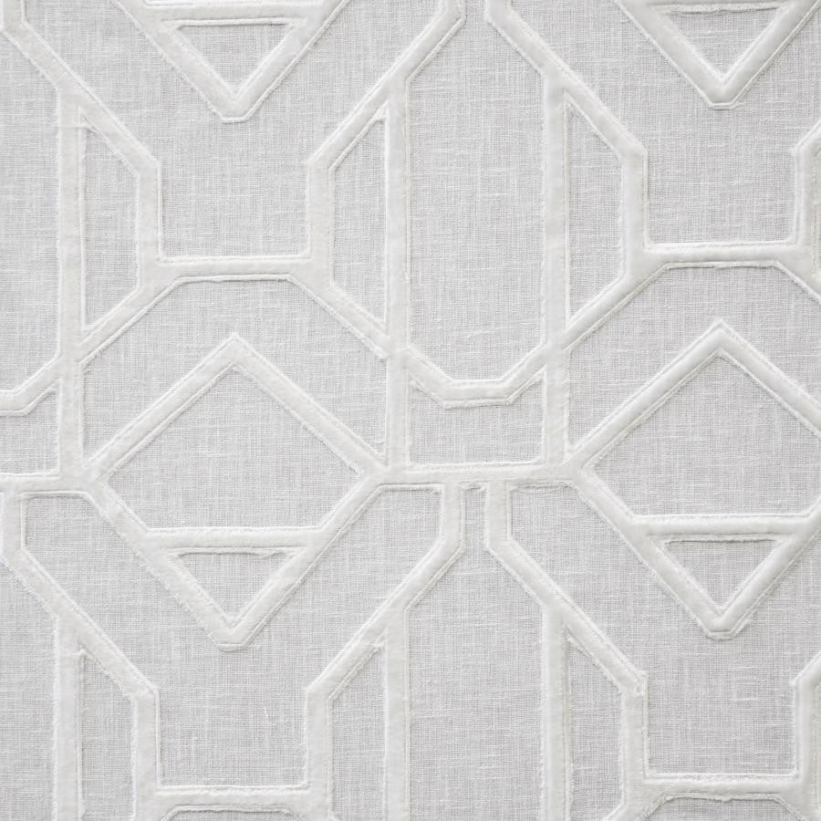Aviation # 732 Snowflake by Maxwell Fabric Color Theory-Vol.V Caffe Latte 70% POLYESTER/30% COTTON NONE INDIA V-9.25"H-8.25" 54"EMB51.5 - Fabric Carolina -
