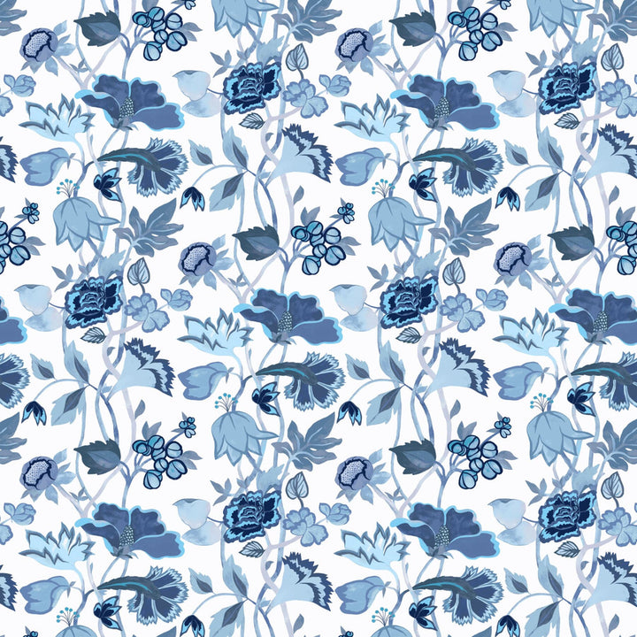 Aquarius 1 Azure by Aoc Fabric SERENDIPITY 85%COT 15%LIN USA CATB 117-2013 Horizontal: 27 and Vertical: 36.625 54 in - Fabric Carolina -
