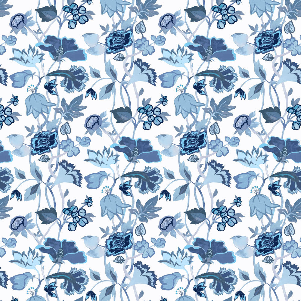 Aquarius 1 Azure by Aoc Fabric SERENDIPITY 85%COT 15%LIN USA CATB 117-2013 Horizontal: 27 and Vertical: 36.625 54 in - Fabric Carolina -