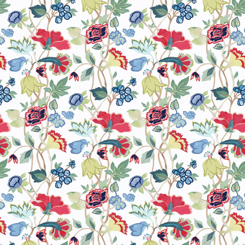 Aquarius 3 Rouge by Aoc Designer Fabric SERENDIPITY 85%COT 15%LIN USA CATB 117-2013 </p><p>Repeat: 36.625 54 in - Swanky Fabrics -