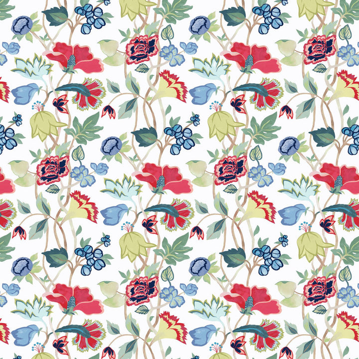 Aquarius 3 Rouge by Aoc Designer Fabric SERENDIPITY 85%COT 15%LIN USA Horizontal: 27.000 and Vertical: 36.625 54 in - Swanky Fabrics -