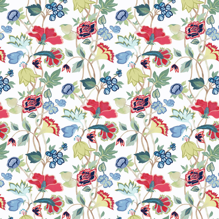 Aquarius 3 Rouge by Aoc Fabric SERENDIPITY 85%COT 15%LIN USA CATB 117-2013 Horizontal: 27 and Vertical: 36.625 54 in - Fabric Carolina -