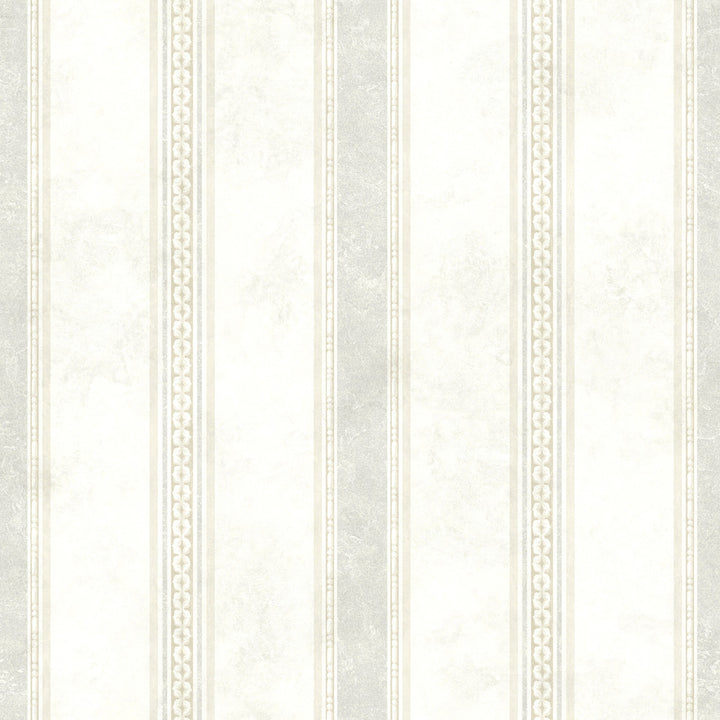 Tuscan Grey Stripe Wallpaper by Warner Studios Arbor Rose Covers about 56.4 square feet 20.5-in by 33-ft long roll Unpasted 20.5 - Fabric Carolina -