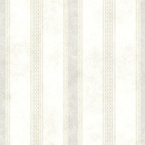 Tuscan Grey Stripe Wallpaper by Warner Studios