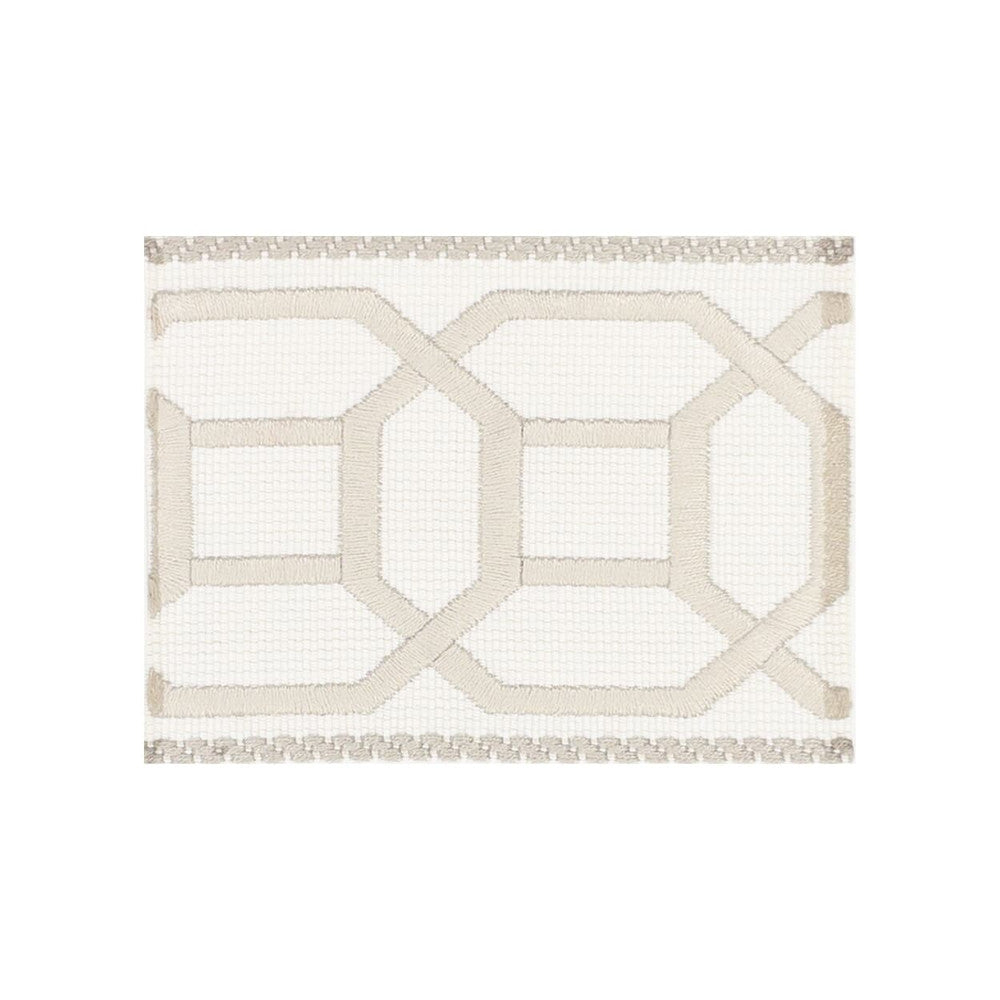 Arena Tape 1 Khaki by Stout Trim Stout Trim Arena Tape 1 KhakiTrim ALLURE TRIM 55%SVI 33%POL 12%COT TURKEY </p><p>Repeat: H: 1.875, V: 0.000 2.75 in - Fabric Carolina -