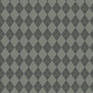 Argyle 1 Slate by Stout Fabric
