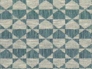 Arliss Teal 312 by Norbar Fabric PANAMA 81% POLYESTER - 19% COTTON INDIA 2 1/2"V - 2"H 54" - Fabric Carolina -
