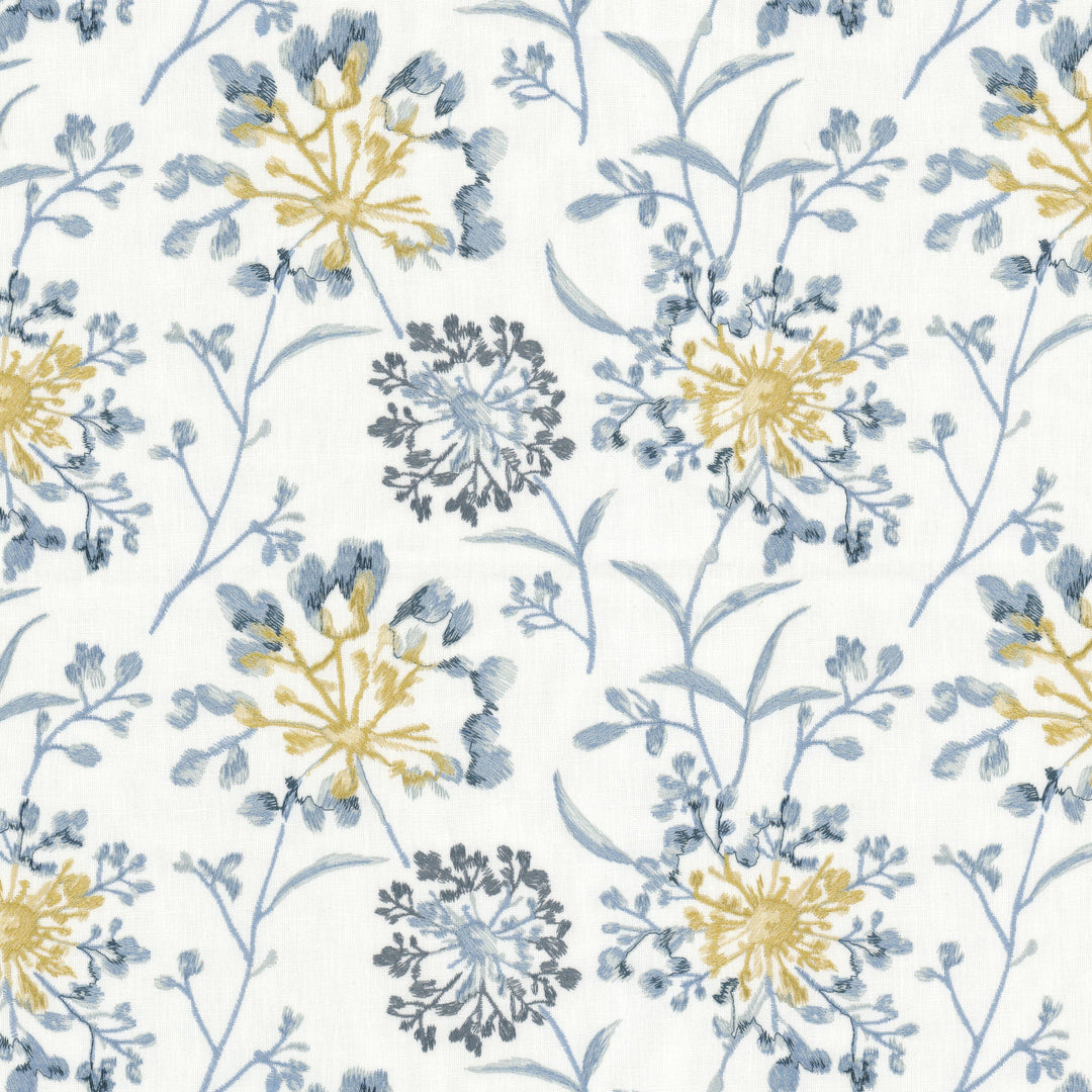 Arrangement 3 Cornflower by Stout Designer Fabric