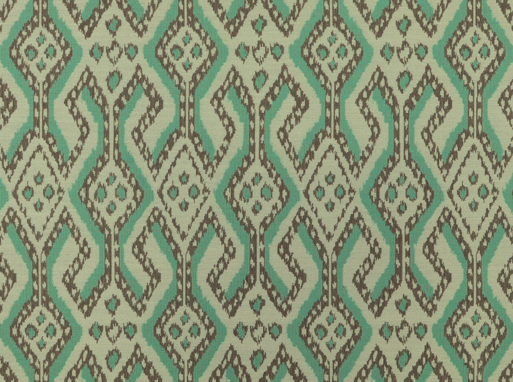 Arusha Turquoise 219 by Covington Fabric 88% POLYESTER, 6% LINEN, 6% COTTON CHN 35000 Horizontal: 7.25 and Vertical: 14.5 59 - Fabric Carolina -