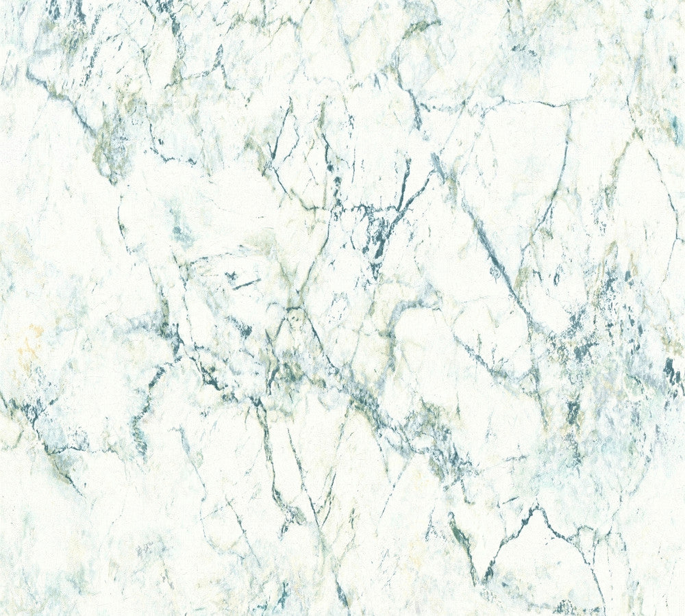 Makrana Moss Marble Wallpaper by AS Creation AS Creation Covers about 57.5 square feet 20.9-in by 33-ft long roll Unpasted 25.2 - Fabric Carolina -