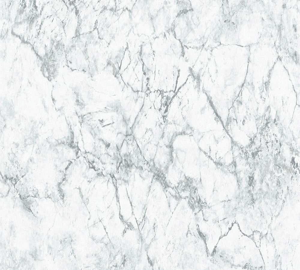 Makrana Grey Marble Wallpaper by AS Creation AS Creation Covers about 57.5 square feet 20.9-in by 33-ft long roll Unpasted 25.2 - Fabric Carolina -
