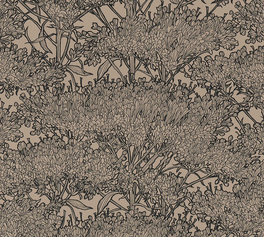 Hornbeam Brown Tree Wallpaper by AS Creation AS Creation Covers about 57.5 square feet 20.9-in by 33-ft long roll Unpasted 25.2 - Fabric Carolina -