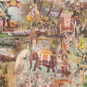 Fenmore Olive Indian Safari Wallpaper by AS Creation