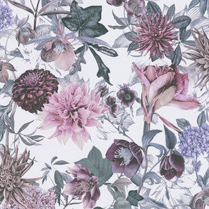 Althea Lavender Flower Garden Wallpaper by AS Creation