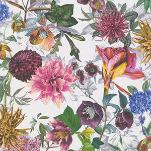 Althea White Flower Garden Wallpaper by AS Creation