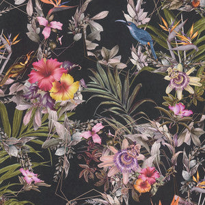 Hollis Navy Tropical Wallpaper by AS Creation
