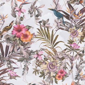 Hollis White Tropical Wallpaper by AS Creation