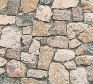 Morris Neutral Natural Stone Wallpaper by AS Creation