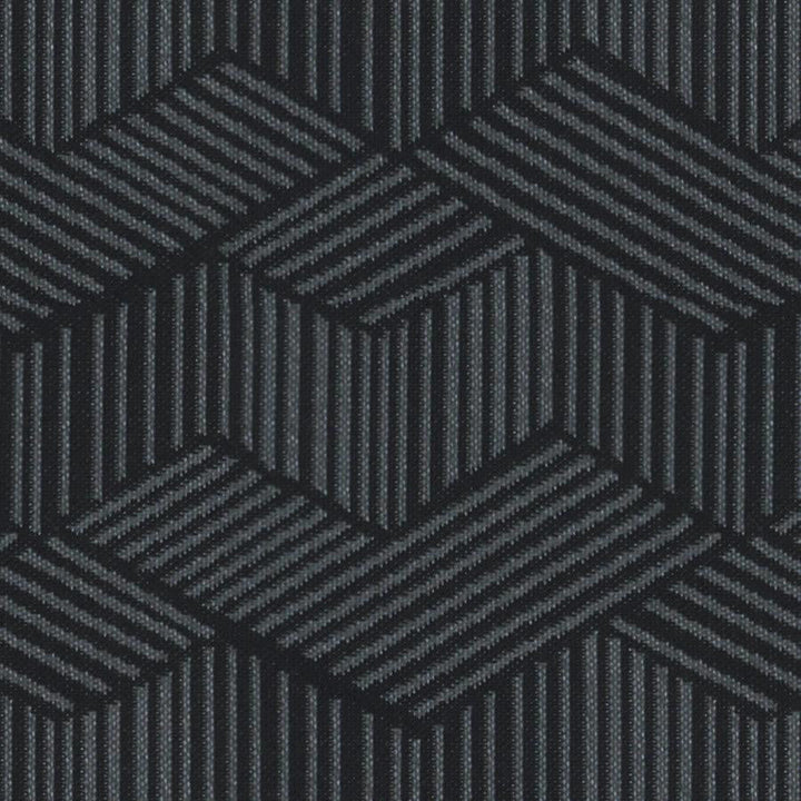 Alongshore # 624 Anthracite by Maxwell Designer Fabric Home & Garden-Act Viii 100% SOLUTION DYED POLYOLEFIN INDIA V-7.6" H-6.85" 55.5" - Swanky Fabrics -