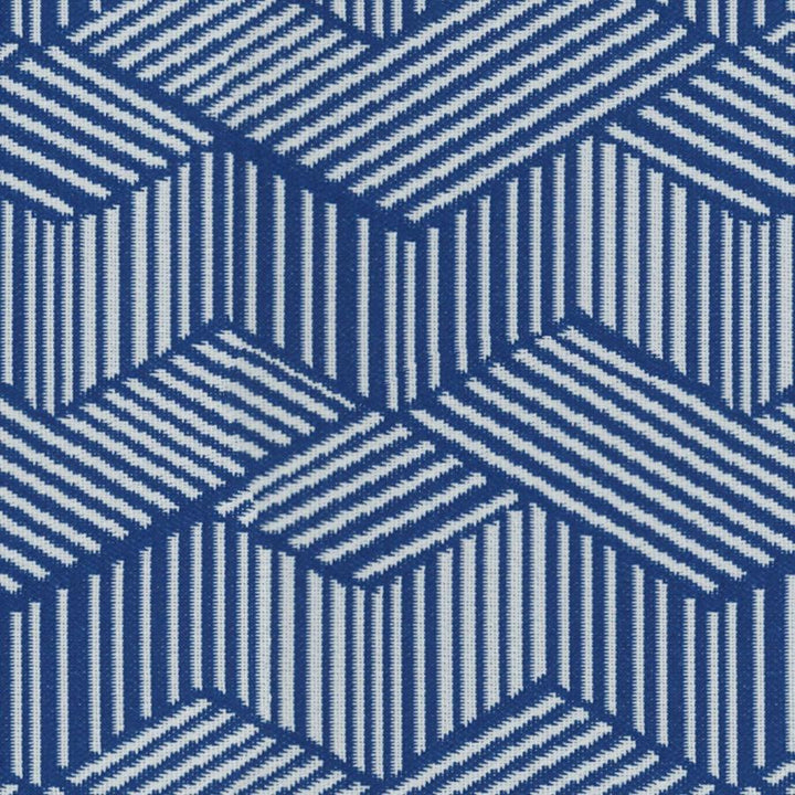 Alongshore # 634 River by Maxwell Fabric Home & Garden-Act Viii 100% SOLUTION DYED POLYOLEFIN INDIA V-7.6" H-6.85" 55.5" - Fabric Carolina -