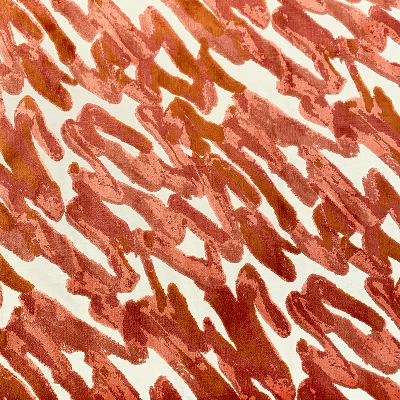 Asha Flamingo by Magnolia Designer Fabric - 58 Ray / 42 Poly Indonesia 20000 Horizontal: 28.5 and Vertical: 24.13 56 - Swanky Fabrics -