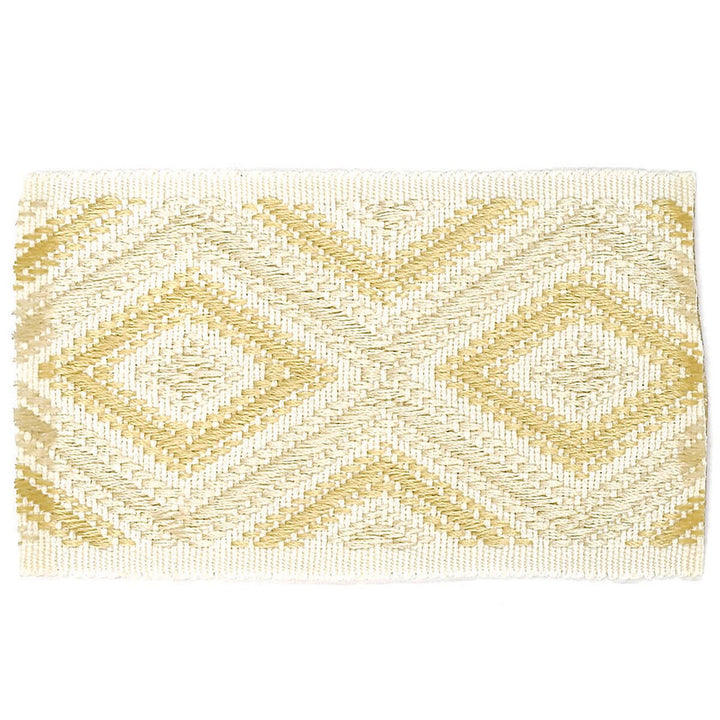 Ashford 1 Almond by Stout Trim ACCENTS TAPES & BORDERS 50%SVI 30%POL 20%ACR CHINA Horizontal: 2.250 and Vertical: 0.000 2.5 in - Fabric Carolina -
