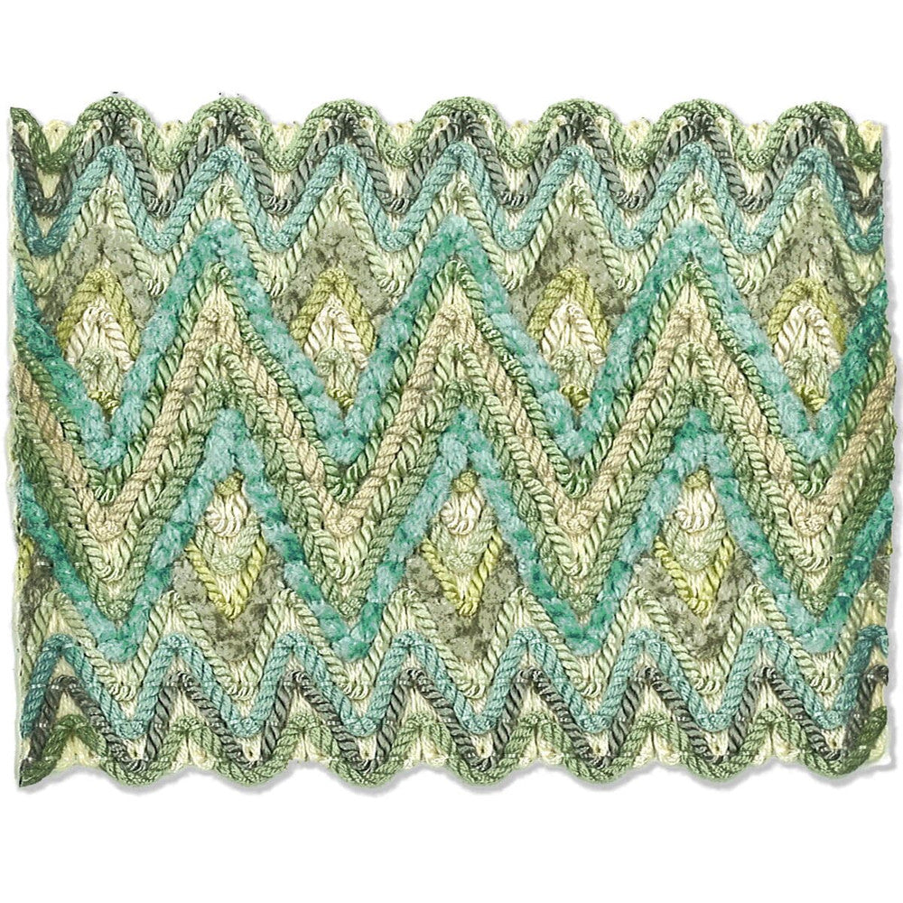 Asina 3 Seamist by Stout Trim New World Tapes & Borders 94% Spun Viscose 6% Nylon CHINA Horizontal: 1.125 and Vertical: 0 3.25 in - Fabric Carolina -