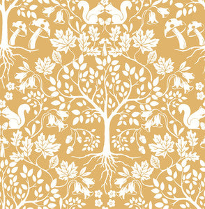 Leo Yellow Tree Wallpaper by A-Street Prints