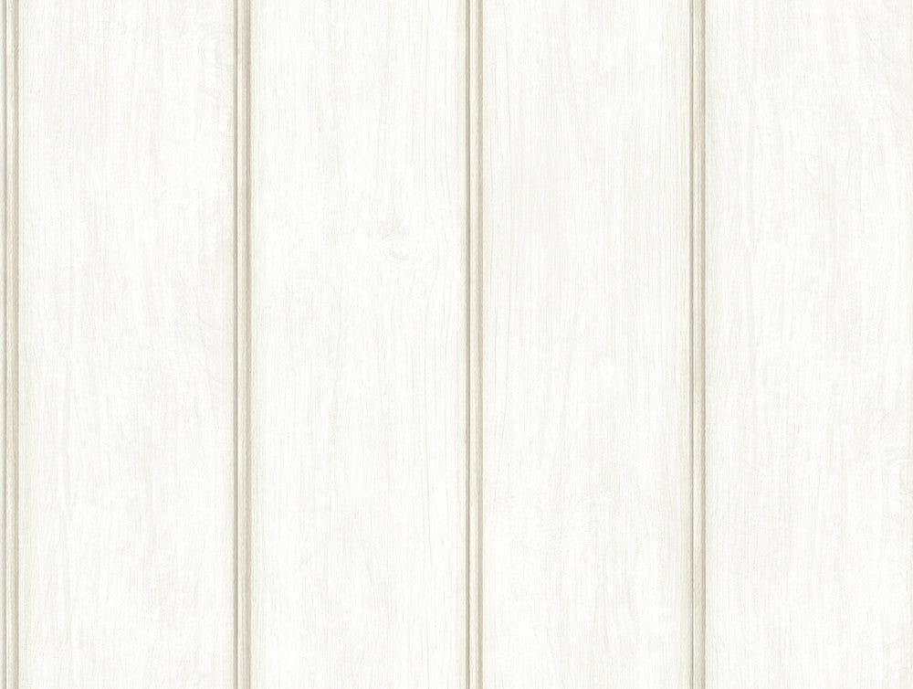 Upstate Beardboard Aged White Wood Wallpaper by A-Street Prints Zio and Sons Covers about 56.4 square feet 20.5-in by 33-ft long roll Unpasted 15.75 - Fabric Carolina -