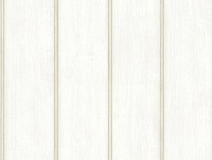 Upstate Beardboard Aged White Wood Wallpaper by A-Street Prints
