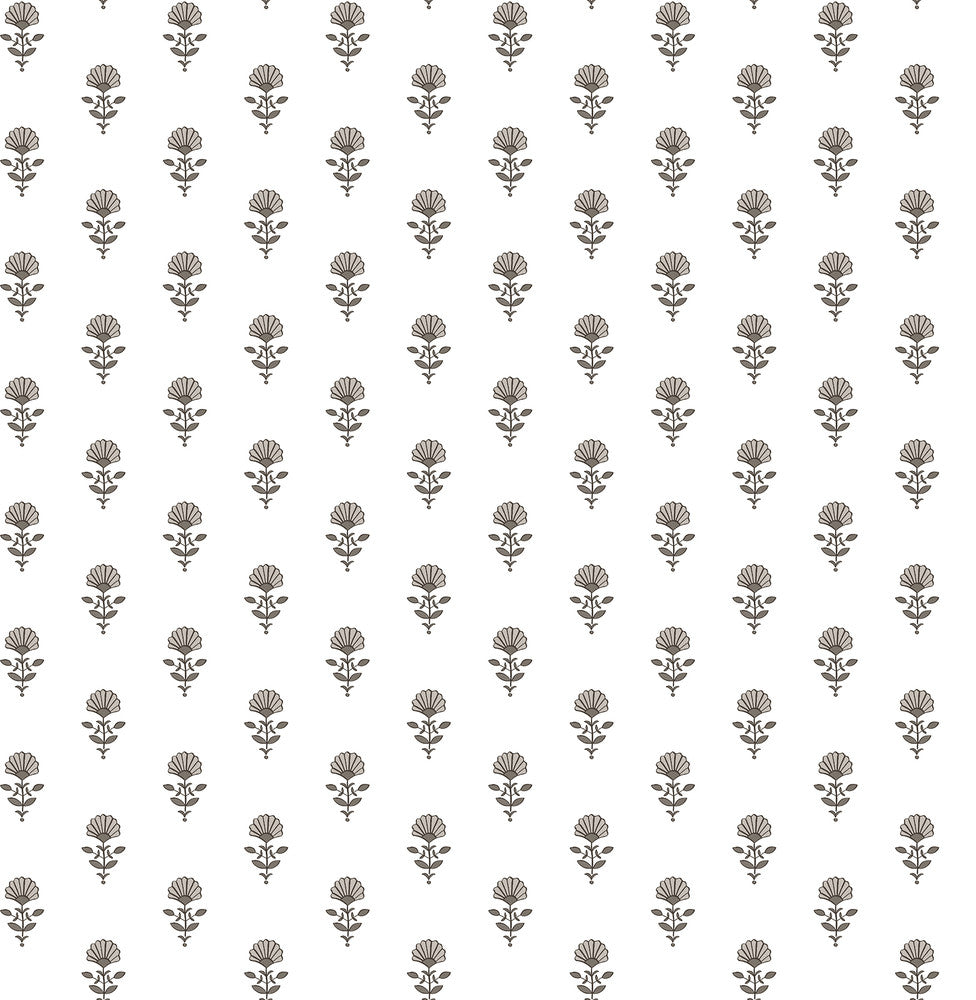 Libby Stone Mini Floral Wallpaper by A-Street Prints Erin Gates Covers about 56.4 square feet 20.5-in by 33-ft long roll Unpasted 21 - Fabric Carolina -