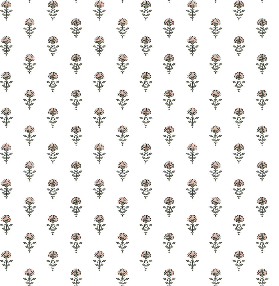 Libby Petal Mini Floral Wallpaper by A-Street Prints Erin Gates Covers about 56.4 square feet 20.5-in by 33-ft long roll Unpasted 21 - Fabric Carolina -