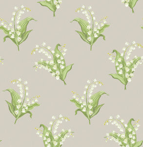 Farmington Stone Lily of the Valley Wallpaper by A-Street Prints