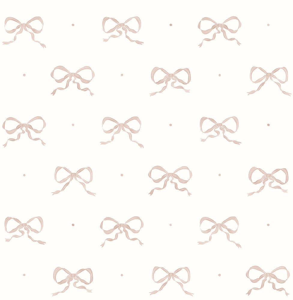 Emma Petal Large Bow Wallpaper by A-Street Prints Erin Gates Covers about 56.4 square feet 20.5-in by 33-ft long roll Unpasted 21 - Fabric Carolina -