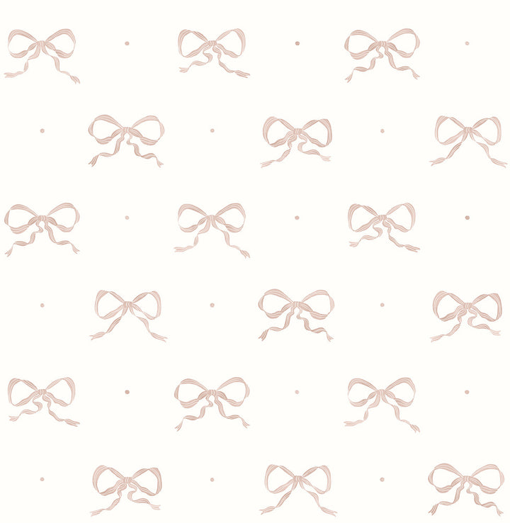 Emma Petal Large Bow Wallpaper by A-Street Prints Erin Gates Covers about 56.4 square feet 20.5-in by 33-ft long roll Unpasted 21 - Fabric Carolina -