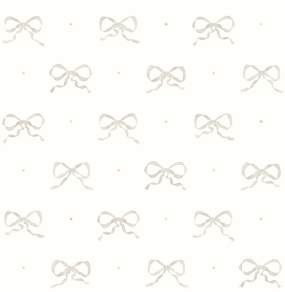 Emma Stone Large Bow Wallpaper by A-Street Prints Erin Gates Covers about 56.4 square feet 20.5-in by 33-ft long roll Unpasted 21 - Fabric Carolina -