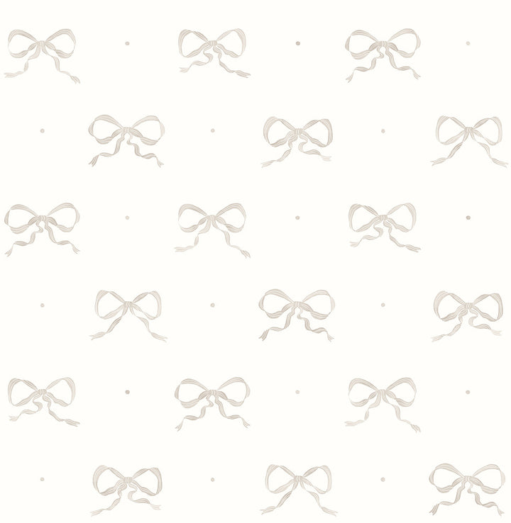 Emma Stone Large Bow Wallpaper by A-Street Prints Erin Gates Covers about 56.4 square feet 20.5-in by 33-ft long roll Unpasted 21 - Fabric Carolina -