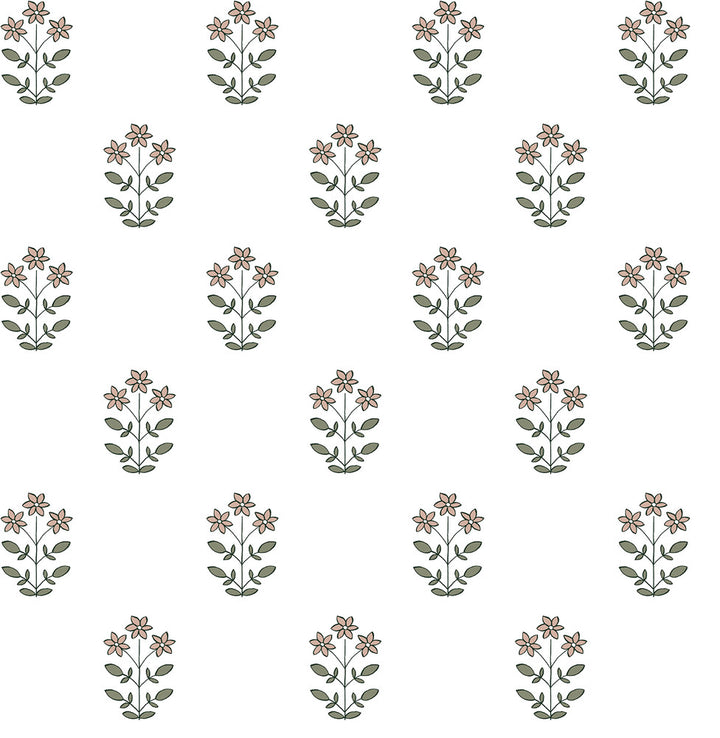 Kit Petal Floral Wallpaper by A-Street Prints Erin Gates Covers about 56.4 square feet 20.5-in by 33-ft long roll Unpasted 21 - Fabric Carolina -