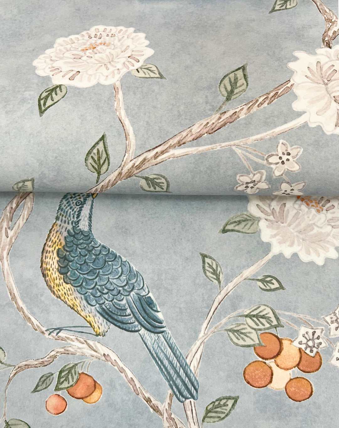 Wellesley Blue Heather Chinoiserie Wallpaper by A-Street Prints Designer