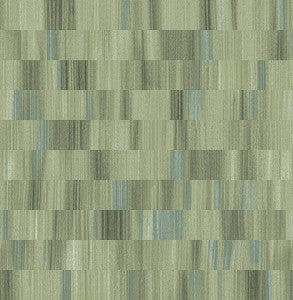 Flicker Green Horizontal Textured Stripe Wallpaper by A-Street Prints