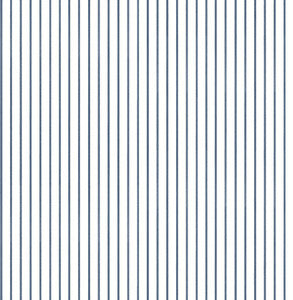 Oliver Navy Simple Stripe Wallpaper by A-Street Prints
