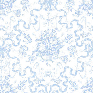 Fairytale Blissful Blue Toile Wallpaper by A-Street Prints