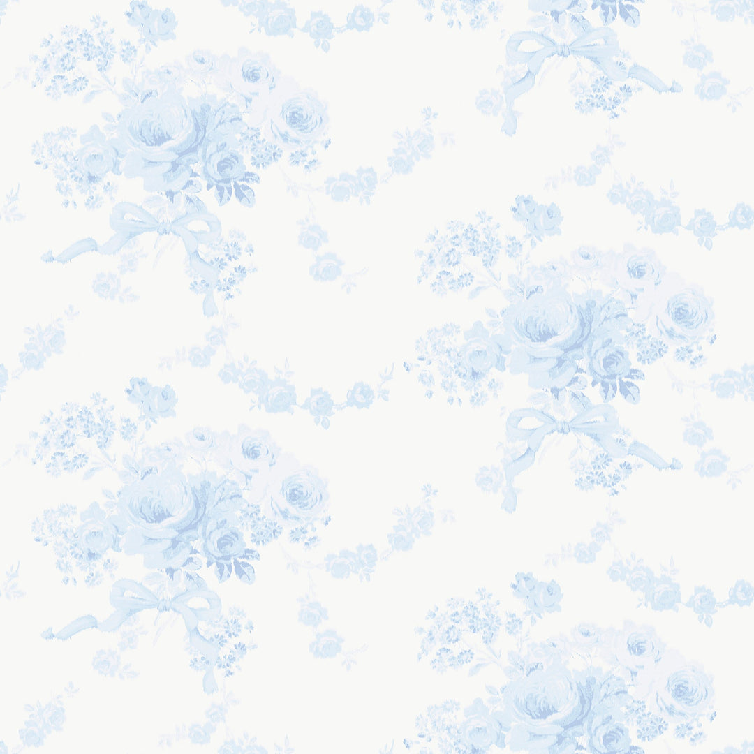 Champagne Harbor Powdered Blue Wallpaper by A-Street Prints Designer