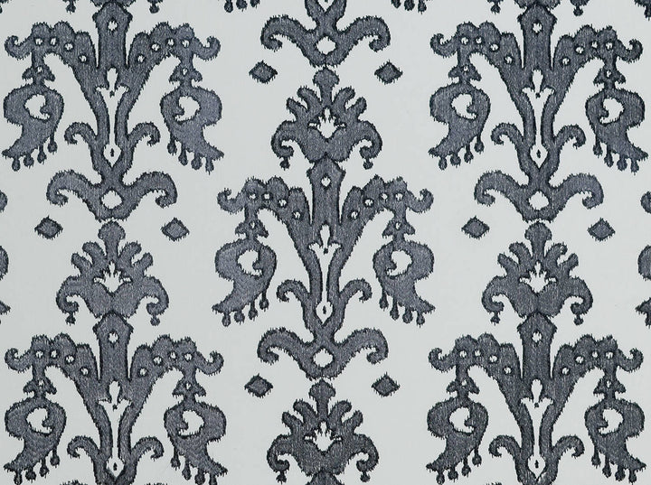 Astra Slate 92 by Covington Fabric 100% COTTON EMBROIDERY PIECE DYED India 22000 Horizontal: 20.5 and Vertical: 14.5 57 - Fabric Carolina -